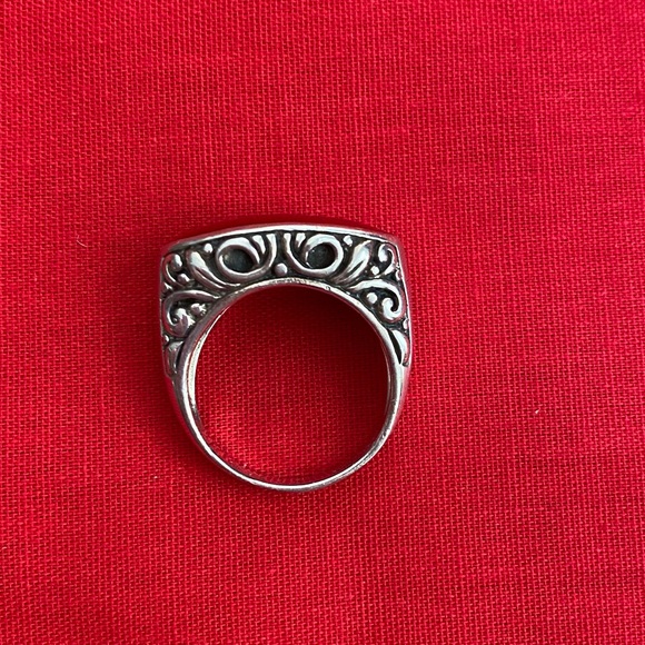 NWOT❣️Red Coral & Sterling Silver Ring❣️ - Picture 3 of 7